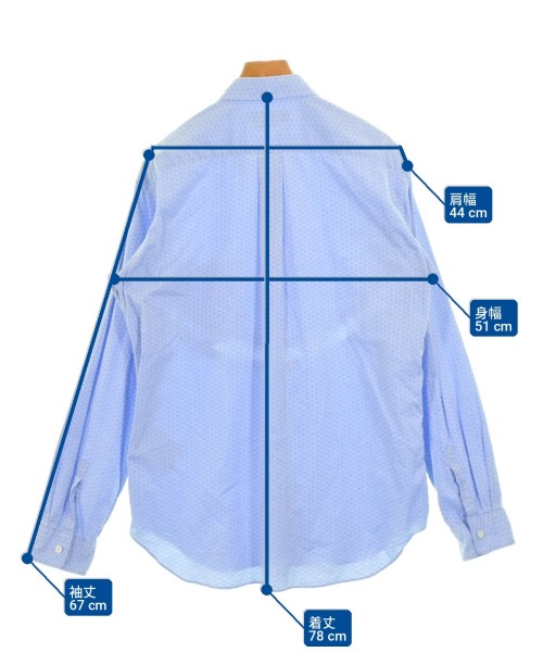 COMME des GARCONS HOMME DEUX（コムデギャルソンオムドゥ）カジュアルシャツ 青 サイズ:L メンズ/2200706353105