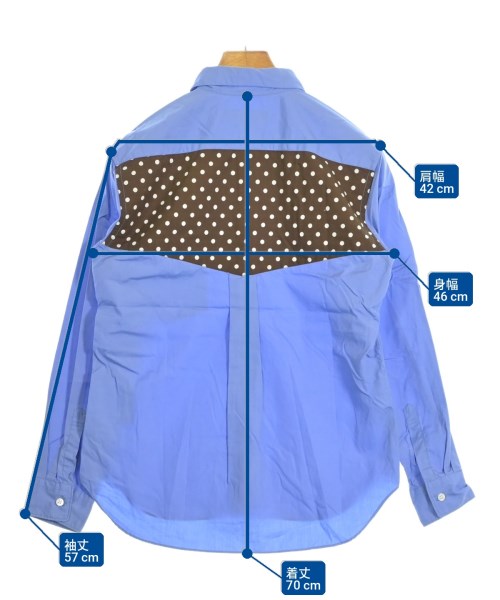 COMME des GARCONS HOMME DEUX（コムデギャルソンオムドゥ）カジュアルシャツ 青 サイズ:XS メンズ/2200709666233