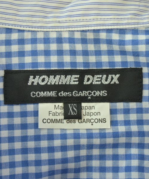 COMME des GARCONS HOMME DEUX（コムデギャルソンオムドゥ）カジュアルシャツ 青 サイズ:XS メンズ/2200709666493