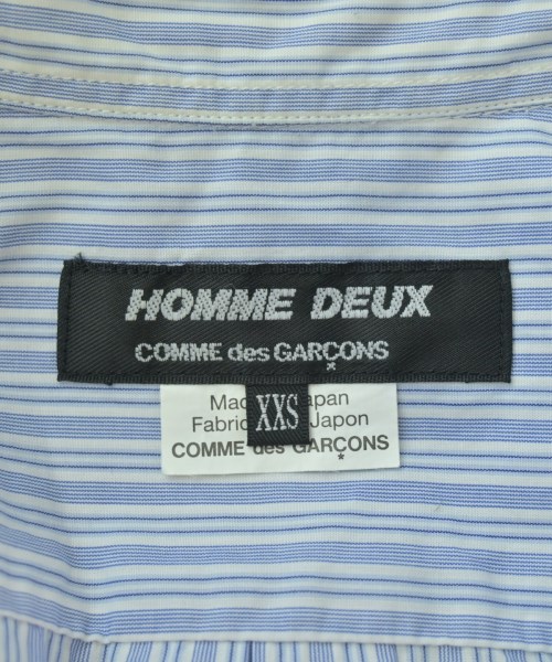 COMME des GARCONS HOMME DEUX（コムデギャルソンオムドゥ）カジュアルシャツ 青 サイズ:XXS メンズ/2200709666530