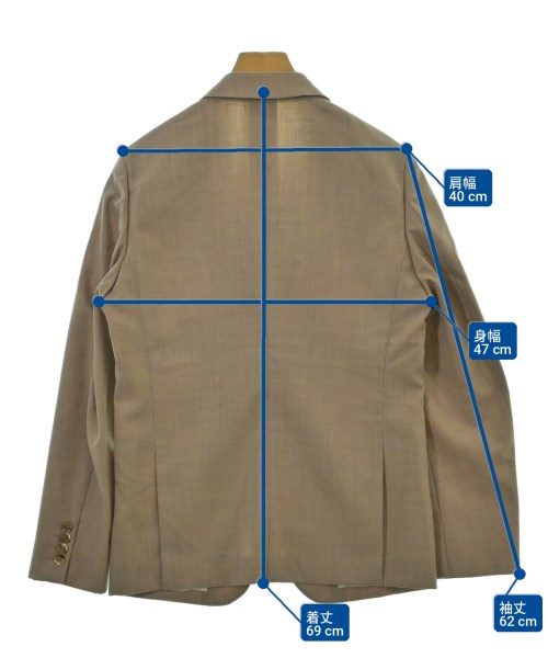 COMME des GARCONS HOMME DEUX（コムデギャルソンオムドゥ）ジャケット ベージュ サイズ:XS メンズ/2200710006028