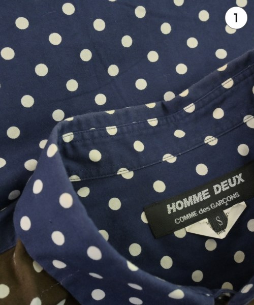 COMME des GARCONS HOMME DEUX（コムデギャルソンオムドゥ）カジュアルシャツ 紺 サイズ:S メンズ/2200710292025
