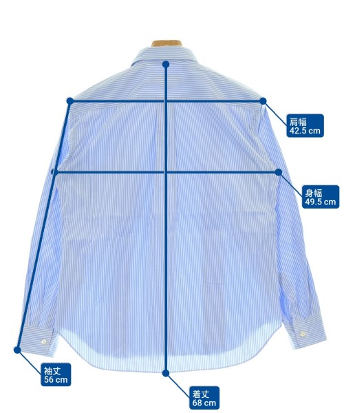 COMME des GARCONS HOMME DEUX（コムデギャルソンオムドゥ）カジュアルシャツ 青 サイズ:XS メンズ/2200660857244