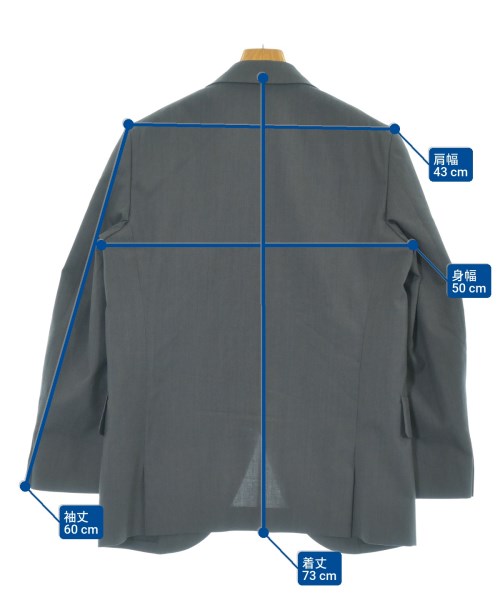 COMME des GARCONS HOMME DEUX（コムデギャルソンオムドゥ）テーラードジャケット グレー サイズ:S メンズ/2200662788010