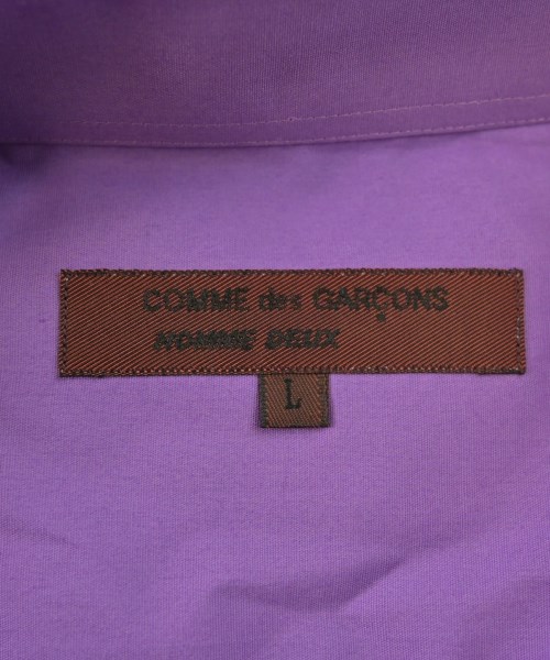 COMME des GARCONS HOMME DEUX（コムデギャルソンオムドゥ）カジュアルシャツ 紫 サイズ:L メンズ/2200657802110
