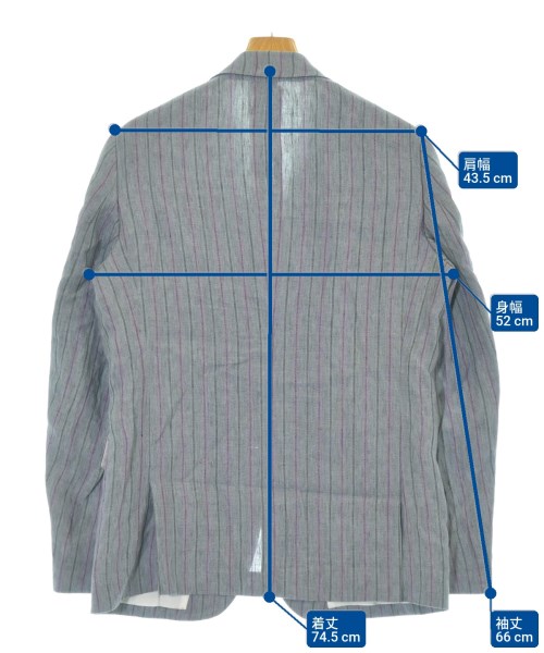 COMME des GARCONS HOMME DEUX（コムデギャルソンオムドゥ）テーラードジャケット グレー サイズ:M メンズ/2200663239016