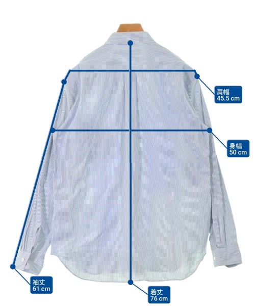 COMME des GARCONS HOMME DEUX（コムデギャルソンオムドゥ）カジュアルシャツ 青 サイズ:L メンズ/2200659788207