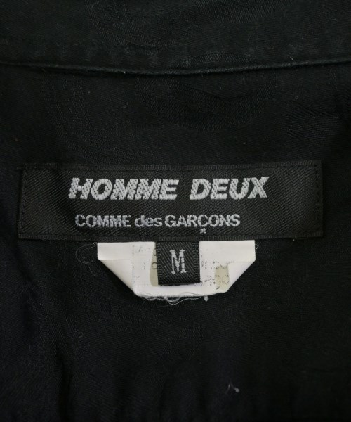 COMME des GARCONS HOMME DEUX（コムデギャルソンオムドゥ）カジュアルシャツ 黒 サイズ:M メンズ/2200659788238