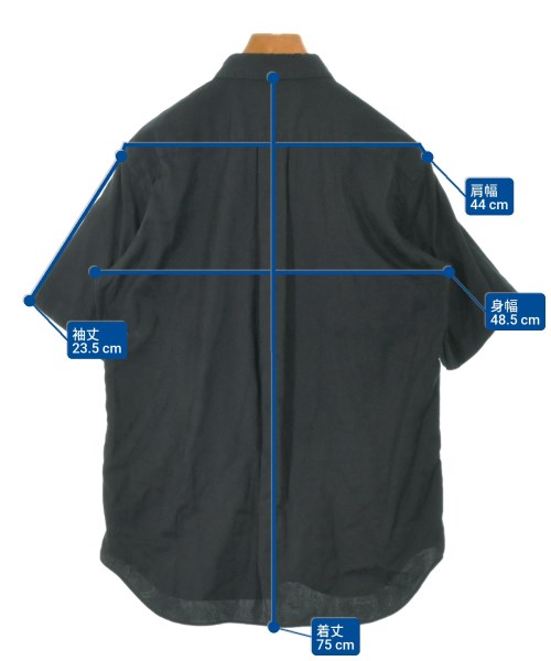 COMME des GARCONS HOMME DEUX（コムデギャルソンオムドゥ）カジュアルシャツ 黒 サイズ:M メンズ/2200659788238