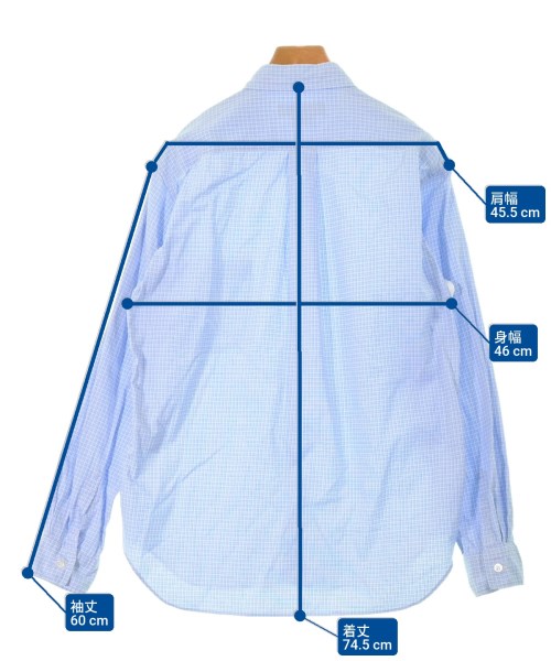 COMME des GARCONS HOMME DEUX（コムデギャルソンオムドゥ）カジュアルシャツ 青 サイズ:M メンズ/2200659788245