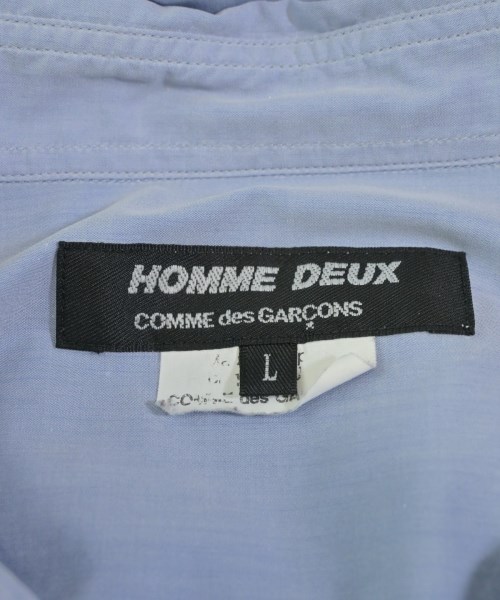 COMME des GARCONS HOMME DEUX（コムデギャルソンオムドゥ）カジュアルシャツ 青 サイズ:L メンズ/2200659788252