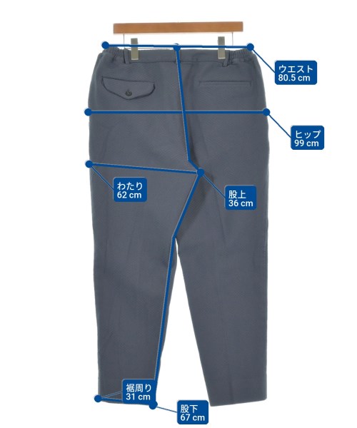 COMME des GARCONS HOMME DEUX（コムデギャルソンオムドゥ）スラックス 青 サイズ:M メンズ/2200663451036