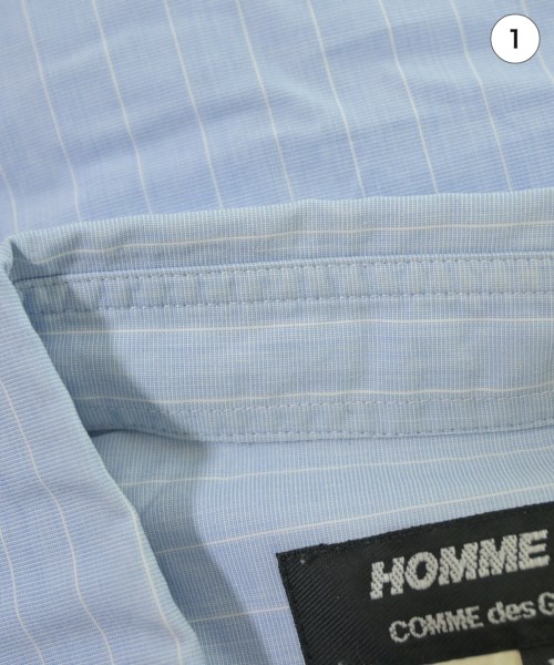 COMME des GARCONS HOMME DEUX（コムデギャルソンオムドゥ）カジュアルシャツ 青 サイズ:M メンズ/2200664235017