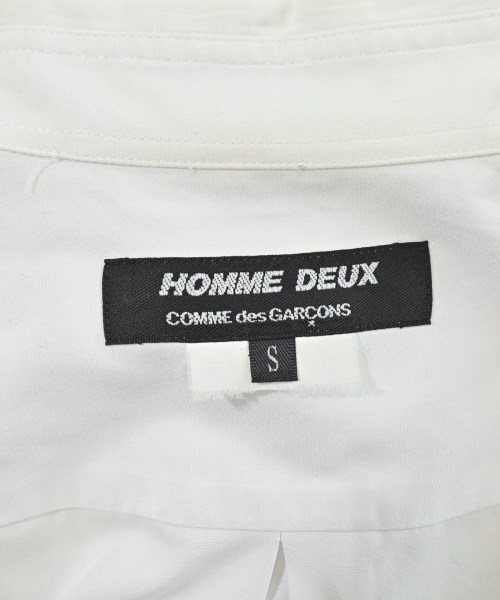 COMME des GARCONS HOMME DEUX（コムデギャルソンオムドゥ）カジュアルシャツ 白 サイズ:S メンズ/2200659278043