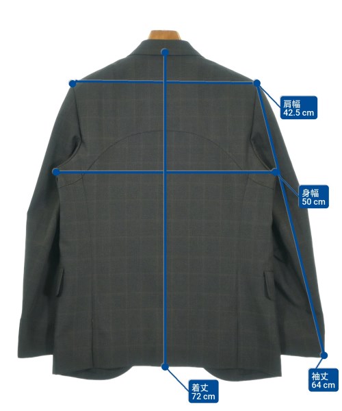 COMME des GARCONS HOMME DEUX（コムデギャルソンオムドゥ）テーラードジャケット 茶 サイズ:S メンズ/2200664745066