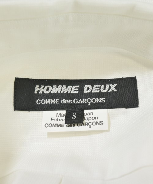 COMME des GARCONS HOMME DEUX（コムデギャルソンオムドゥ）カジュアルシャツ 白 サイズ:S メンズ/2200666642042