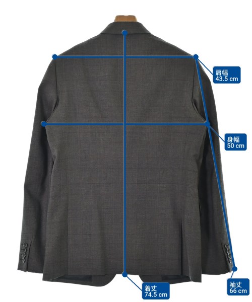 COMME des GARCONS HOMME DEUX（コムデギャルソンオムドゥ）テーラードジャケット グレー サイズ:M メンズ/2200667134010
