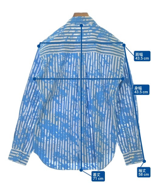COMME des GARCONS HOMME DEUX（コムデギャルソンオムドゥ）カジュアルシャツ 青 サイズ:S メンズ/2200667632233
