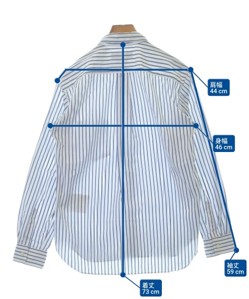 COMME des GARCONS HOMME DEUX（コムデギャルソンオムドゥ）カジュアルシャツ 青 サイズ:S メンズ/2200667632240