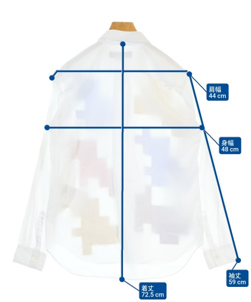 COMME des GARCONS HOMME DEUX（コムデギャルソンオムドゥ）カジュアルシャツ 白 サイズ:S メンズ/2200667632264
