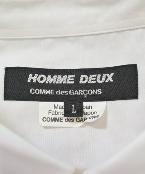 COMME des GARCONS HOMME DEUX（コムデギャルソンオムドゥ）カジュアルシャツ 白 サイズ:L メンズ/2200667637054