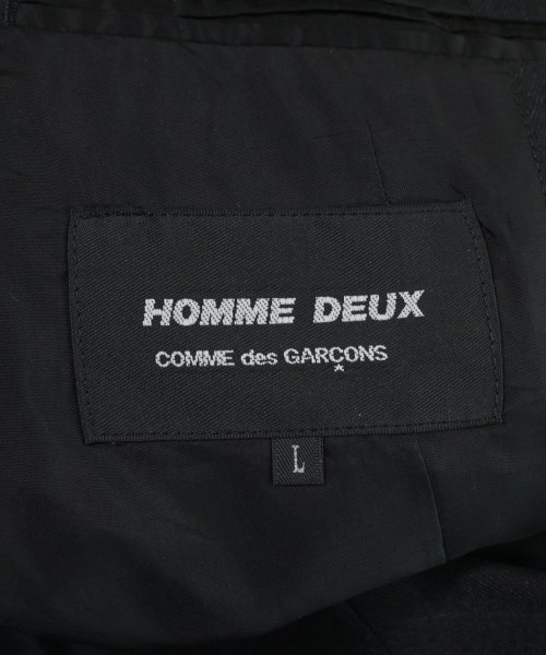 COMME des GARCONS HOMME DEUX（コムデギャルソンオムドゥ）カジュアルジャケット 黒 サイズ:L メンズ/2200667672031