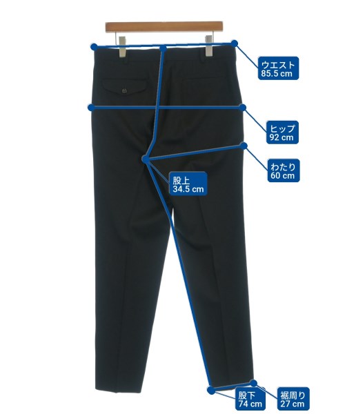 COMME des GARCONS HOMME DEUX（コムデギャルソンオムドゥ）スラックス 黒 サイズ:L メンズ/2200666201164