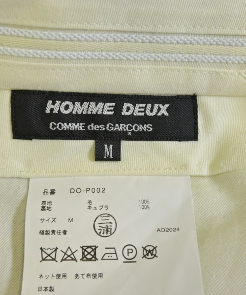 COMME des GARCONS HOMME DEUX（コムデギャルソンオムドゥ）スラックス 黒 サイズ:M メンズ/2200667781016