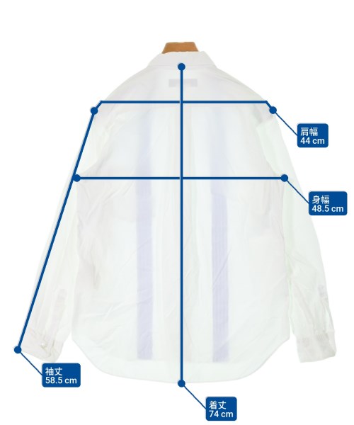 COMME des GARCONS HOMME DEUX（コムデギャルソンオムドゥ）カジュアルシャツ 白 サイズ:M メンズ/2200668005081