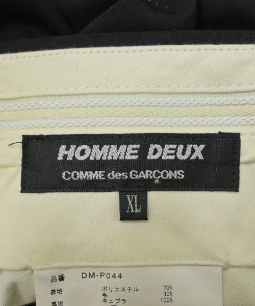 COMME des GARCONS HOMME DEUX（コムデギャルソンオムドゥ）スラックス 黒 サイズ:XL メンズ/2200667607040