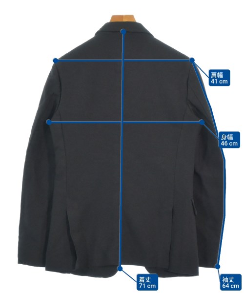 COMME des GARCONS HOMME DEUX（コムデギャルソンオムドゥ）カジュアルジャケット 黒 サイズ:XS メンズ/2200668738019