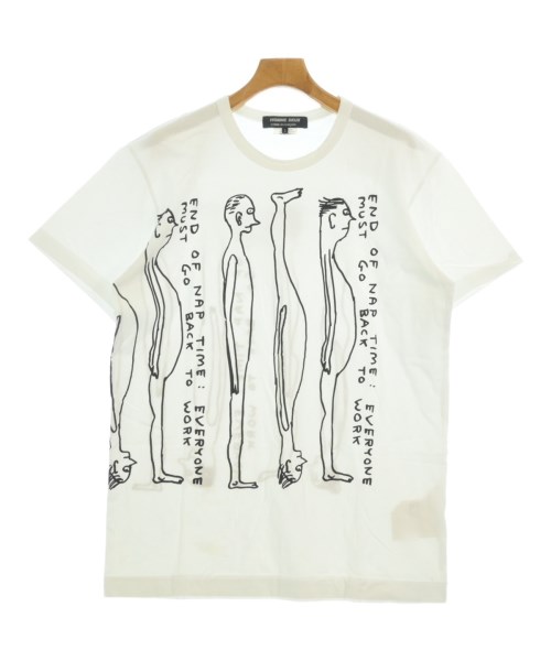 COMME des GARCONS HOMME DEUX(コムデギャルソンオムドゥ)Tシャツ・カットソー 白 サイズ:L/2200669368192