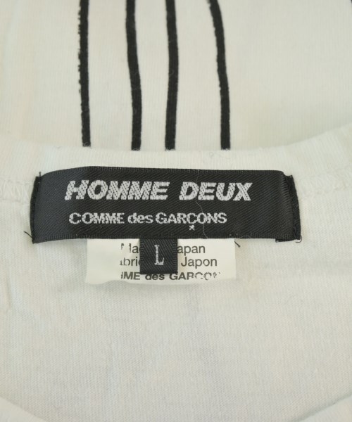 COMME des GARCONS HOMME DEUX（コムデギャルソンオムドゥ）Tシャツ・カットソー 白 サイズ:L メンズ/2200669368192
