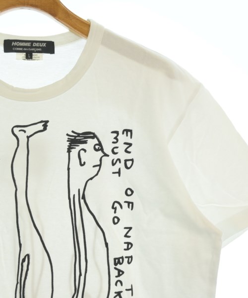 COMME des GARCONS HOMME DEUX（コムデギャルソンオムドゥ）Tシャツ・カットソー 白 サイズ:L メンズ/2200669368192