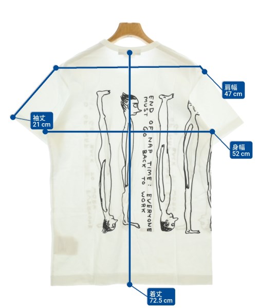 COMME des GARCONS HOMME DEUX（コムデギャルソンオムドゥ）Tシャツ・カットソー 白 サイズ:L メンズ/2200669368192