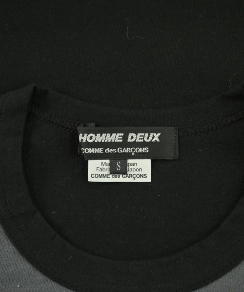 COMME des GARCONS HOMME DEUX（コムデギャルソンオムドゥ）Tシャツ・カットソー 黒 サイズ:S メンズ/2200669418095