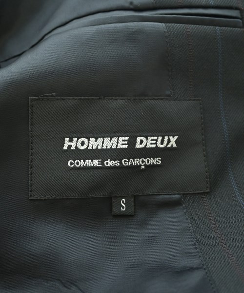 COMME des GARCONS HOMME DEUX（コムデギャルソンオムドゥ）テーラードジャケット 黒 サイズ:S メンズ/2200669418170