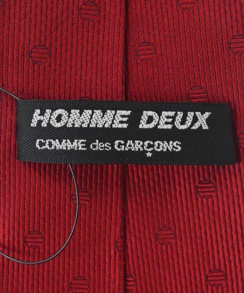 COMME des GARCONS HOMME DEUX（コムデギャルソンオムドゥ）ネクタイ 赤 サイズ:- メンズ/2200669418262
