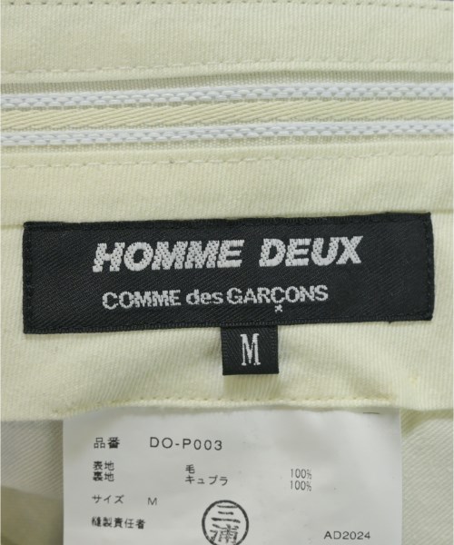 COMME des GARCONS HOMME DEUX（コムデギャルソンオムドゥ）スラックス 黒 サイズ:M メンズ/2200669920161
