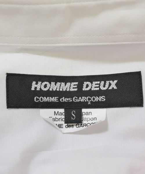 COMME des GARCONS HOMME DEUX（コムデギャルソンオムドゥ）カジュアルシャツ 白 サイズ:S メンズ/2200665853050