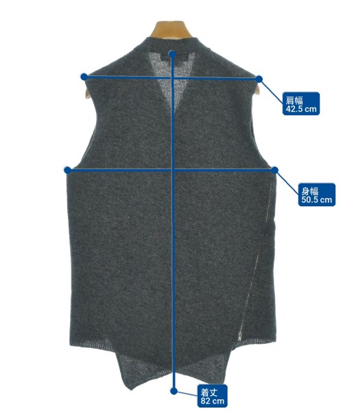 COMME des GARCONS HOMME DEUX（コムデギャルソンオムドゥ）ベスト グレー サイズ:L メンズ/2200666538109