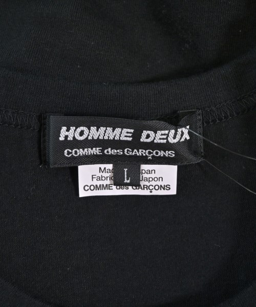 COMME des GARCONS HOMME DEUX（コムデギャルソンオムドゥ）Tシャツ・カットソー 黒 サイズ:L メンズ/2200666538185