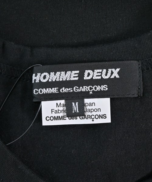 COMME des GARCONS HOMME DEUX（コムデギャルソンオムドゥ）Tシャツ・カットソー 黒 サイズ:M メンズ/2200666538192