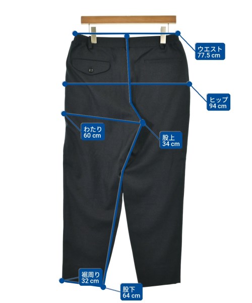 COMME des GARCONS HOMME DEUX（コムデギャルソンオムドゥ）スラックス 紺 サイズ:S メンズ/2200666538222