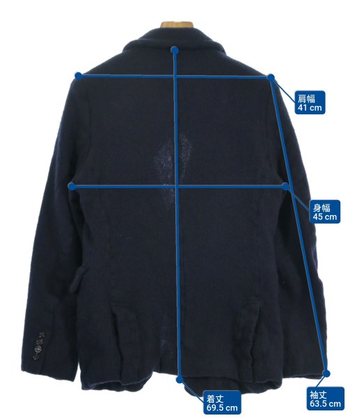 COMME des GARCONS HOMME DEUX（コムデギャルソンオムドゥ）テーラードジャケット 紺 サイズ:S メンズ/2200669898149
