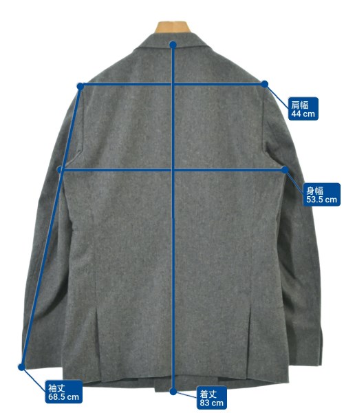 COMME des GARCONS HOMME DEUX（コムデギャルソンオムドゥ）カジュアルジャケット グレー サイズ:L メンズ/2200670897049