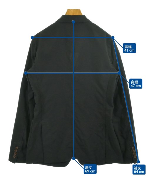 COMME des GARCONS HOMME DEUX（コムデギャルソンオムドゥ）カジュアルジャケット 黒 サイズ:S メンズ/2200729177054