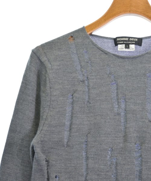 COMME des GARCONS HOMME DEUX（コムデギャルソンオムドゥ）ニット・セーター グレー サイズ:S メンズ/2200729627016