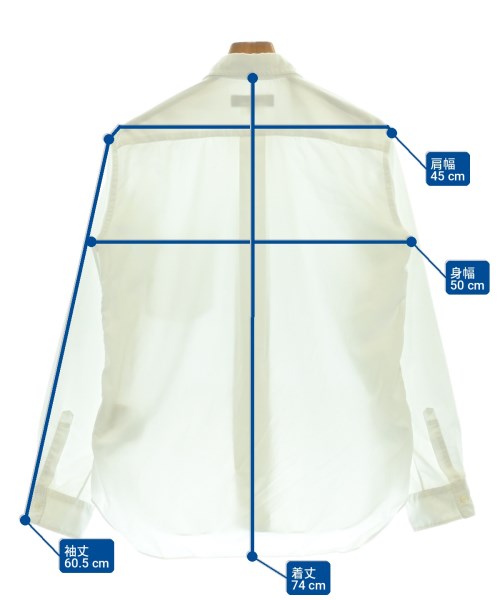 COMME des GARCONS HOMME DEUX（コムデギャルソンオムドゥ）カジュアルシャツ 白 サイズ:S メンズ/2200729689021