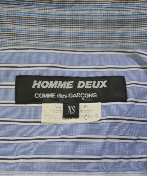 COMME des GARCONS HOMME DEUX（コムデギャルソンオムドゥ）カジュアルシャツ 青 サイズ:XS メンズ/2200729708081